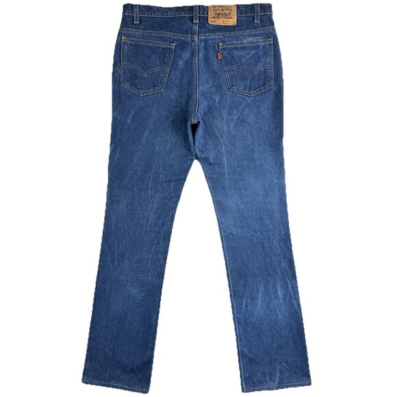 VTG 90s Levi’s 517 Bootcut Jeans Men’s 34x32 Indigo USA Made Orange Tab - Picture 1 of 16
